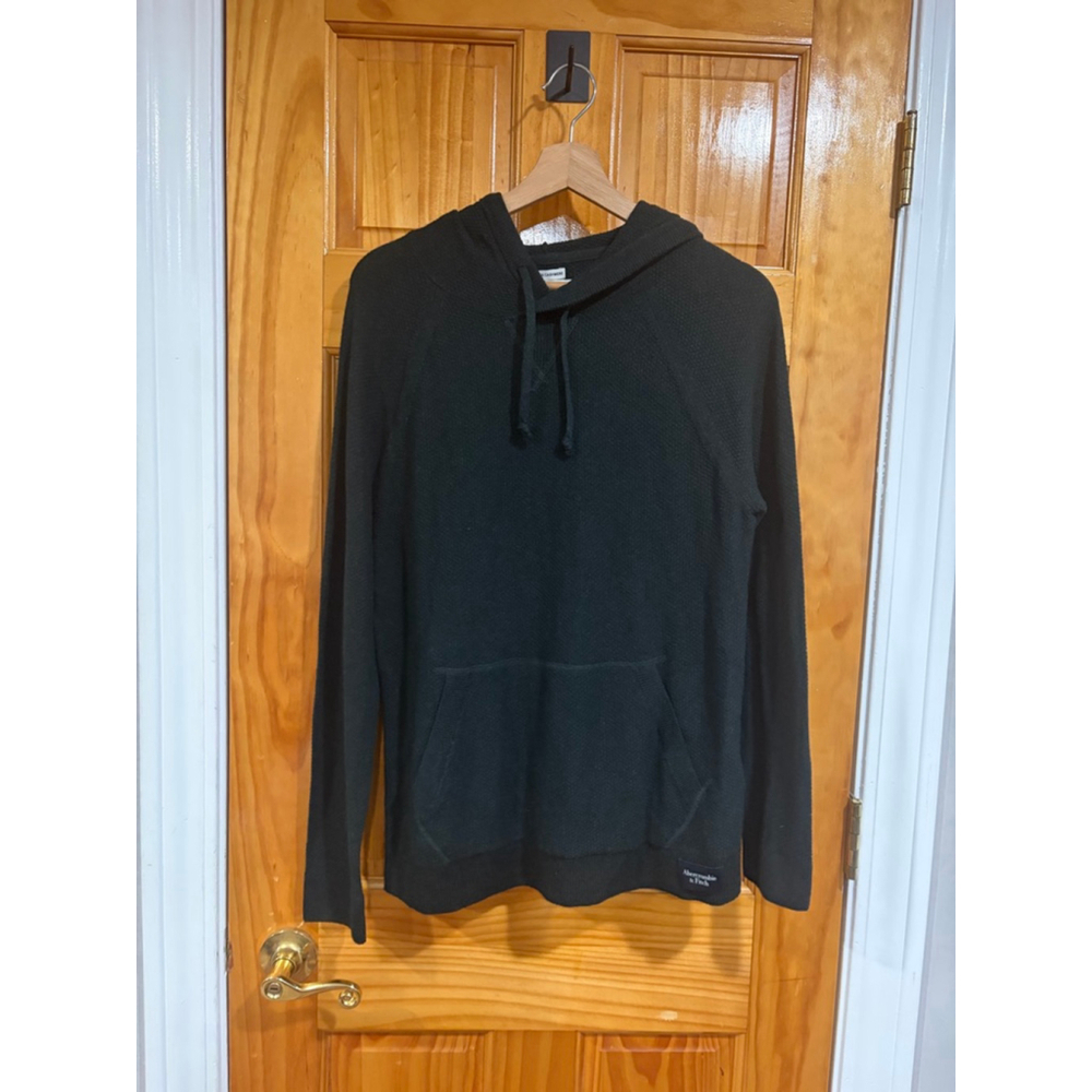 Abercrombie Fitch Cotton Cashmere Hoodie Dark Green Soft Sweater NWT S